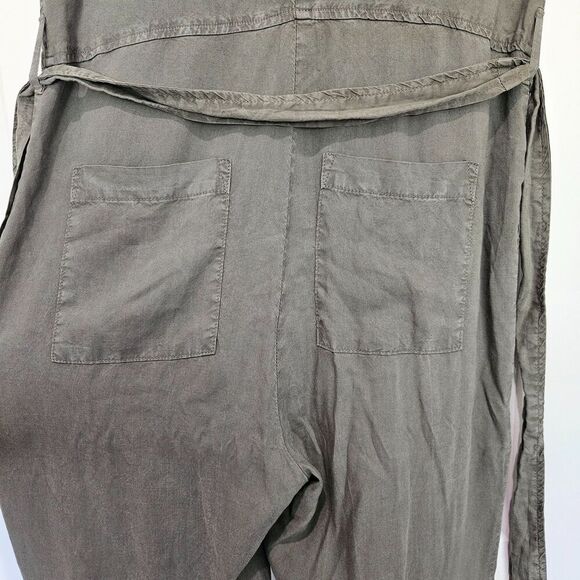 Bella Dahl green short sleeve Size S Jump suit with pockets & waist belt 017 - Picture 14 of 14